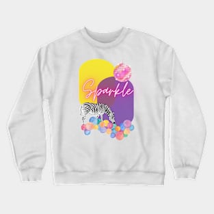 sparkle up your life - zebra Crewneck Sweatshirt